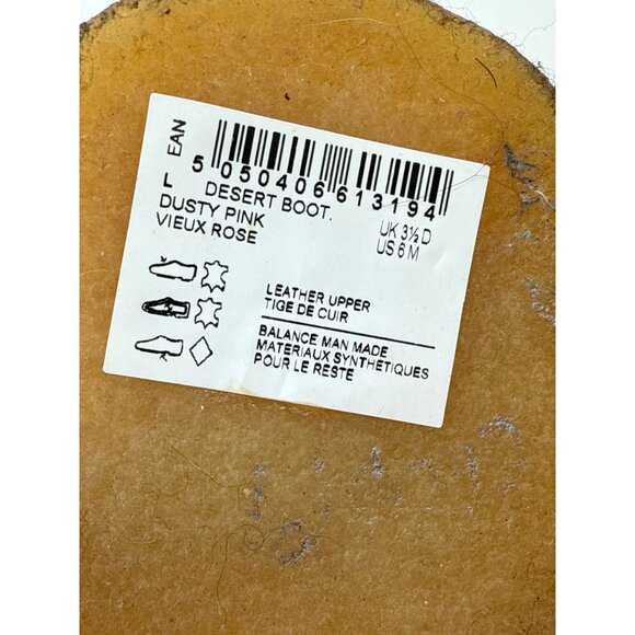 Clarks Originals Womens Suede Desert Boots Size 6 Rose‎ Pink - Picture 8 of 8